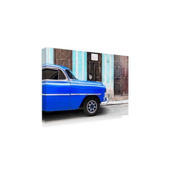 Philippe Hugonnard 'Havana Blue Car' Canvas Art,12x19